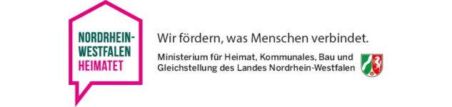 Nordrhein-Westfalen heimatet. Wir f&ouml;rdern, was Menschen verbindet. Ministerium f&uuml;r Heimat, Kommunales, Bau und Gleichstellung des Landes Nordrhein-Westfalen